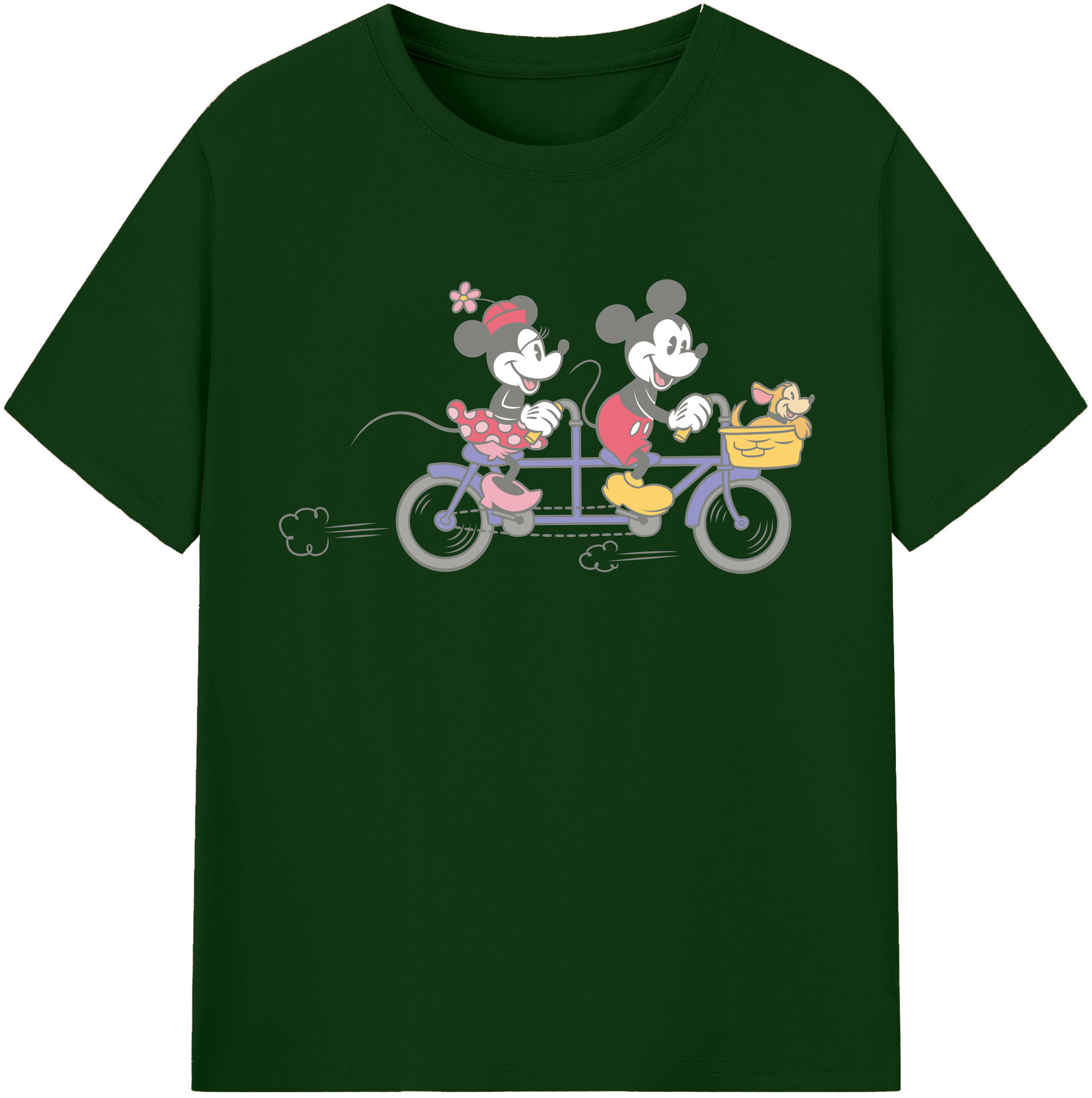 （画像用） ミッキーマウス Mickey Mouse 綿100％半袖Tシャツ（フロントプリント）